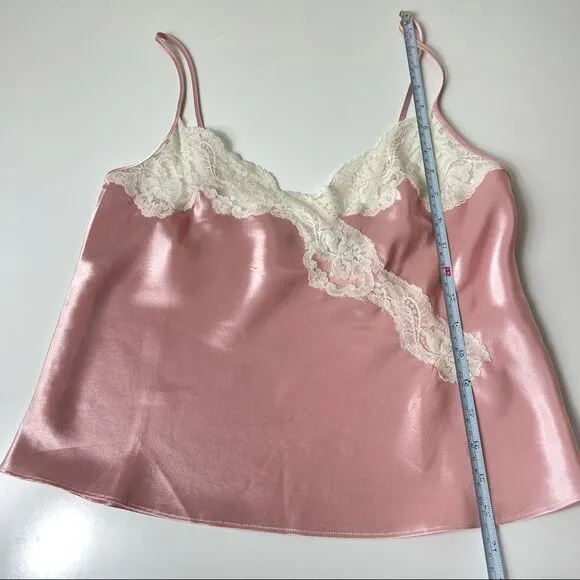Victoria’s Secret Vintage 80s 90 Gold Label Satin Silky Cami Panty Set S M Retro