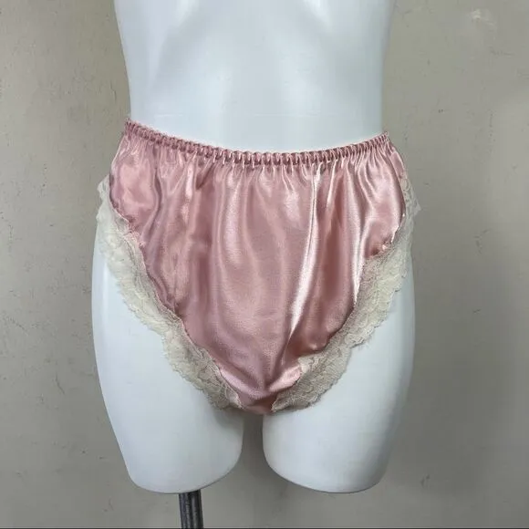 Victoria’s Secret Vintage 80s 90 Gold Label Satin Silky Cami Panty Set S M Retro