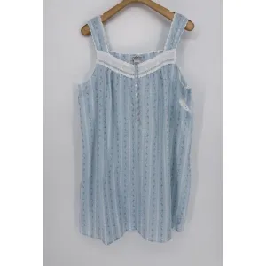 Villager Liz‎ Claiborne NWT Vintage Floral Lace V Neck NightGown Cottagecore 1X