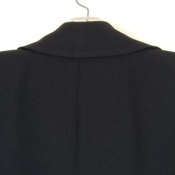 Vintage 90's Navy Blue Long Oversized Double Breasted Blazer/Swing Coat Sz2