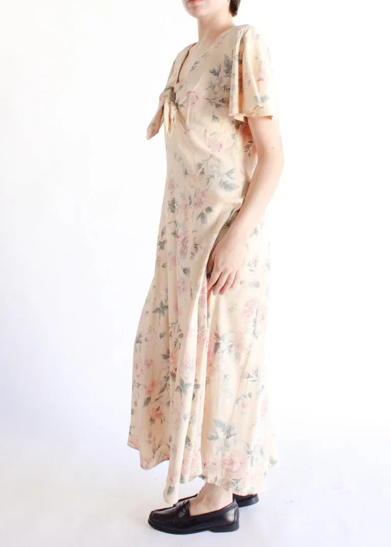 Vintage Floral Dress D0092