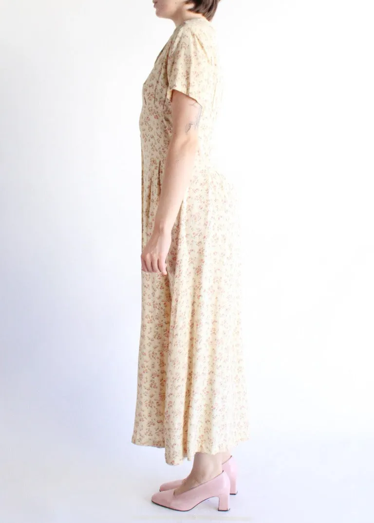 Vintage Floral Dress D0199