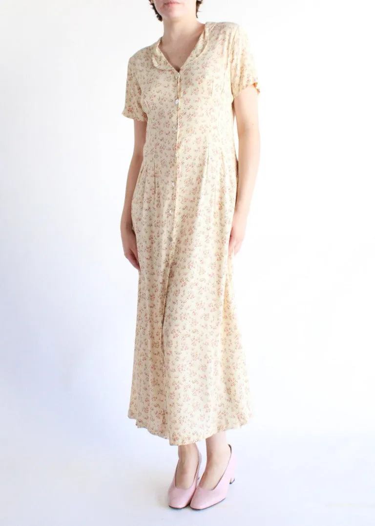 Vintage Floral Dress D0199