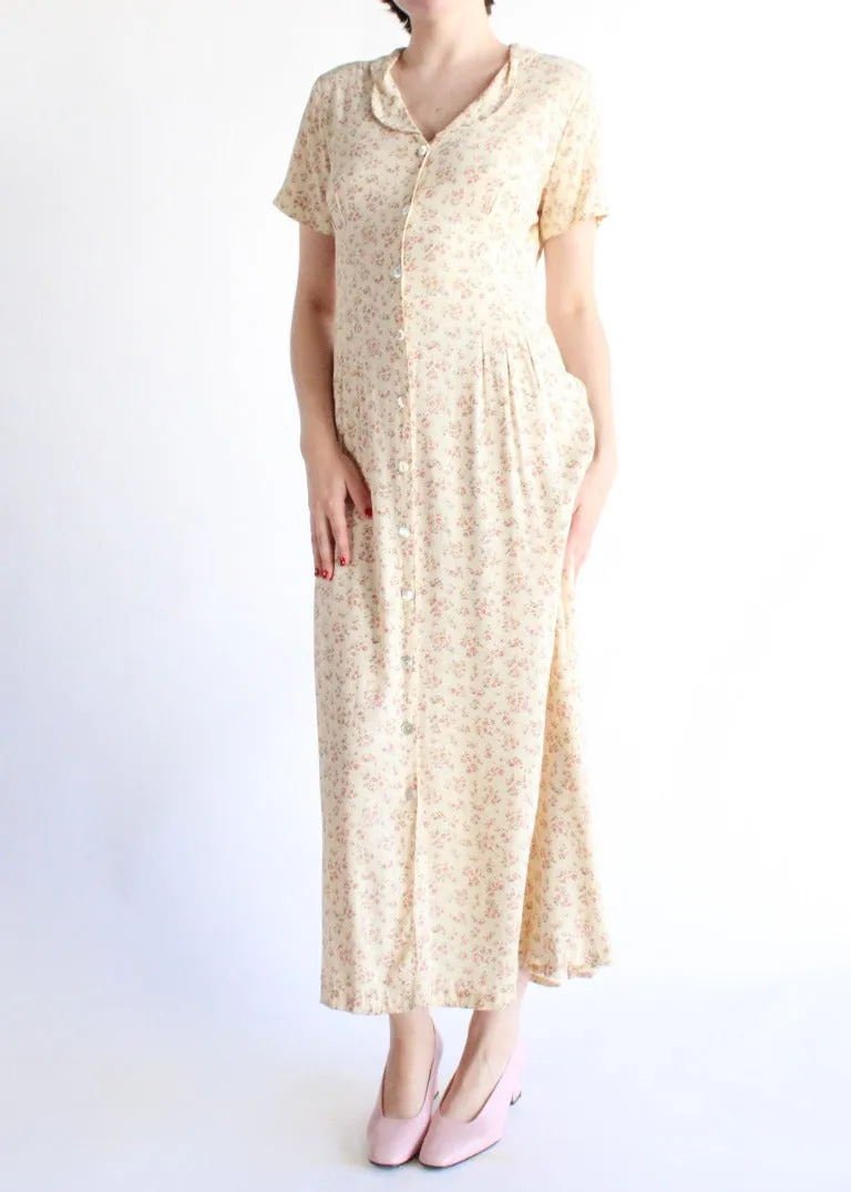 Vintage Floral Dress D0199