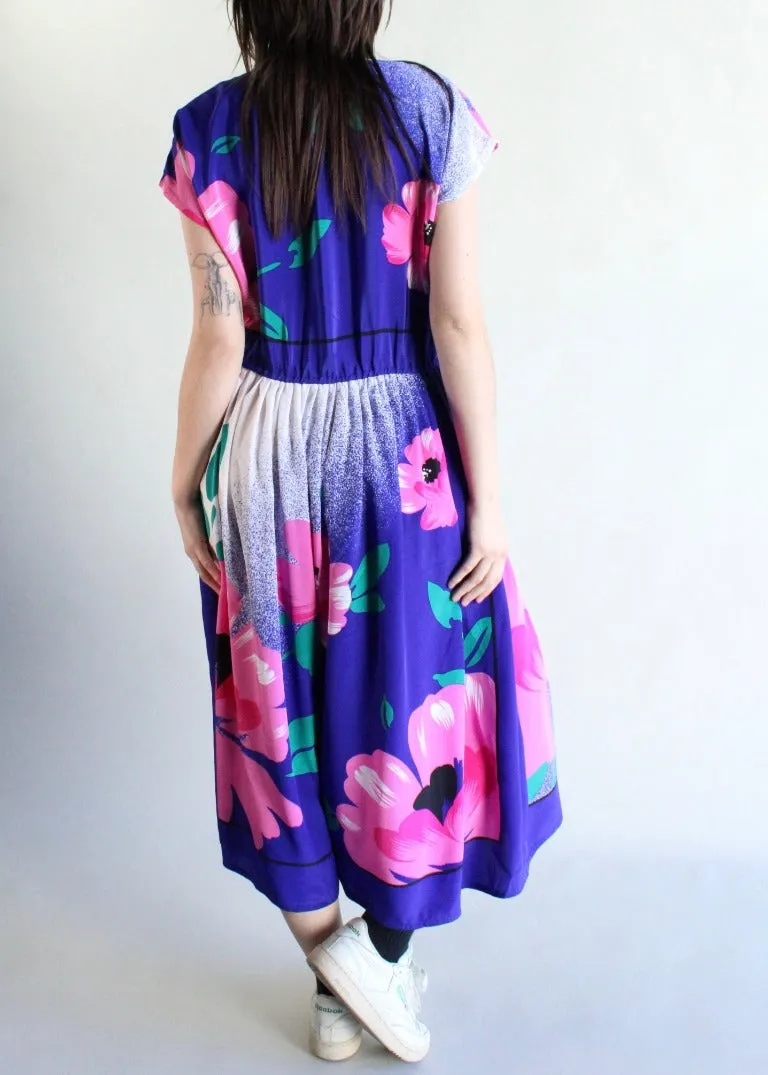 Vintage Floral Dress D0457