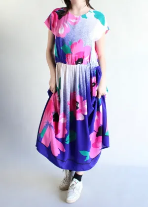 Vintage Floral Dress D0457