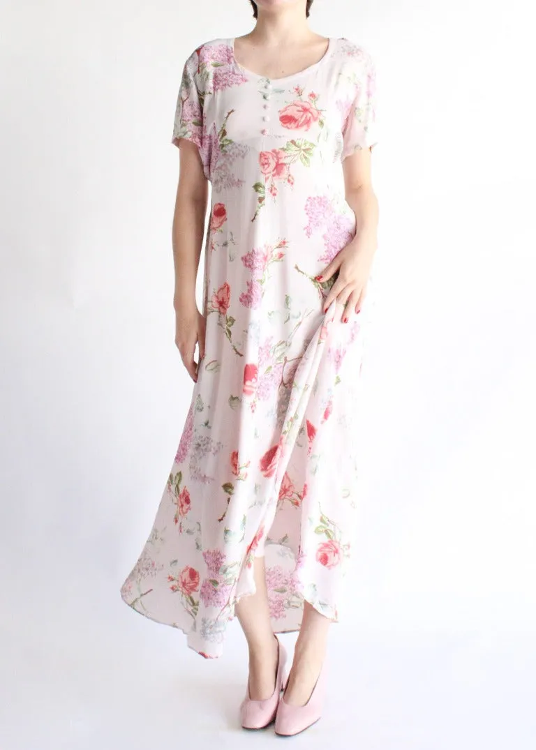 Vintage Floral Dress D0481