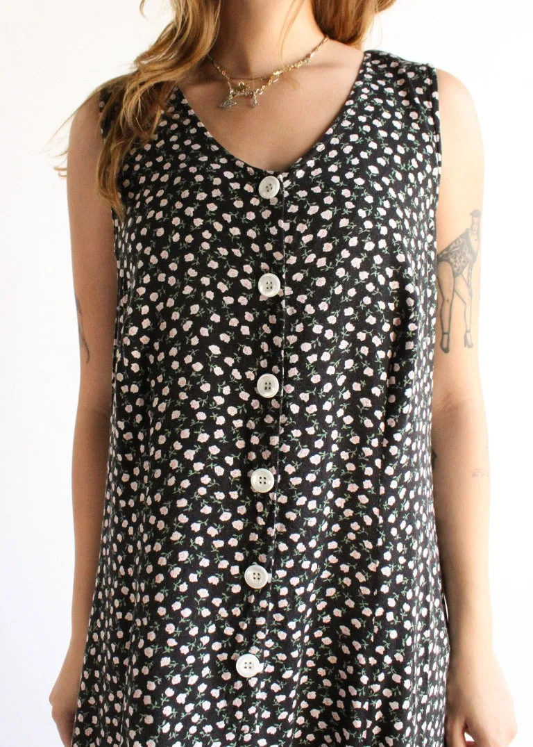 Vintage Floral Dress D0511