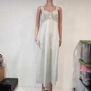 Vintage JcPenney Maxi Lightweight Cream Nightgown Sz M