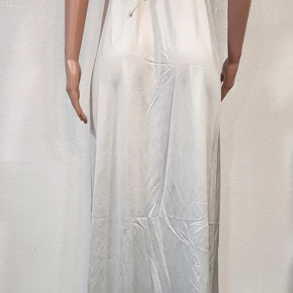 Vintage JcPenney Maxi Lightweight Cream Nightgown Sz M