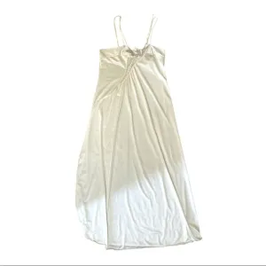 Vintage lily of France 60s long lace romantic Satin Gown women’s medium