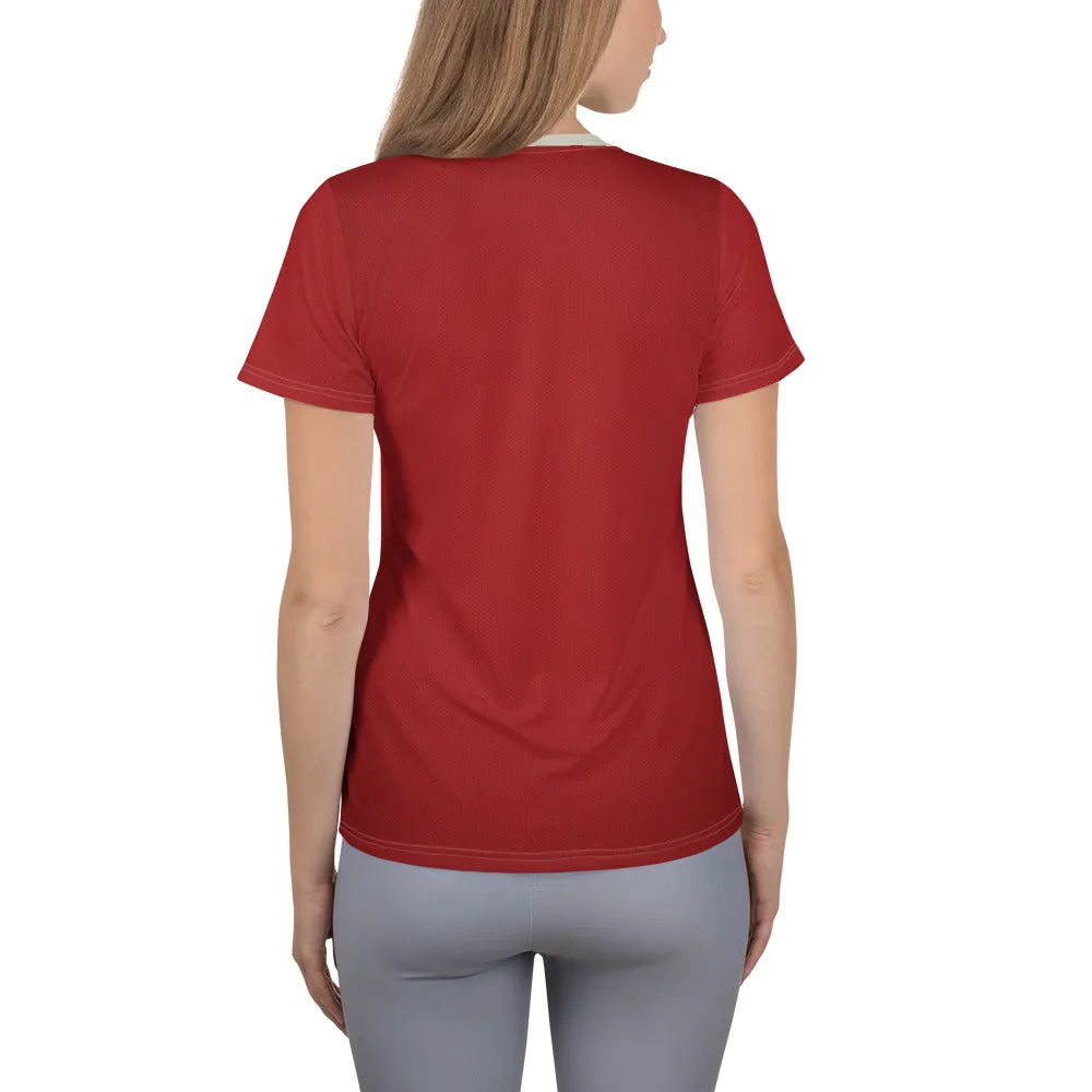 Vintage Merry Christmas -  Women's Athletic T-shirt