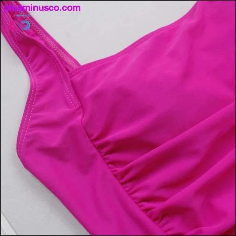 Vintage One Piece Women Push Up Swimwear