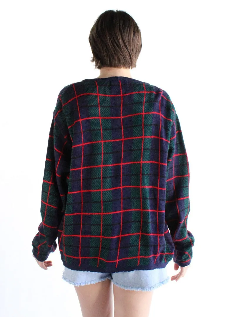 Vintage Plaid Cardigan S0302