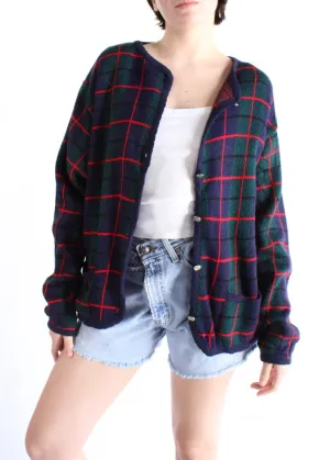 Vintage Plaid Cardigan S0302