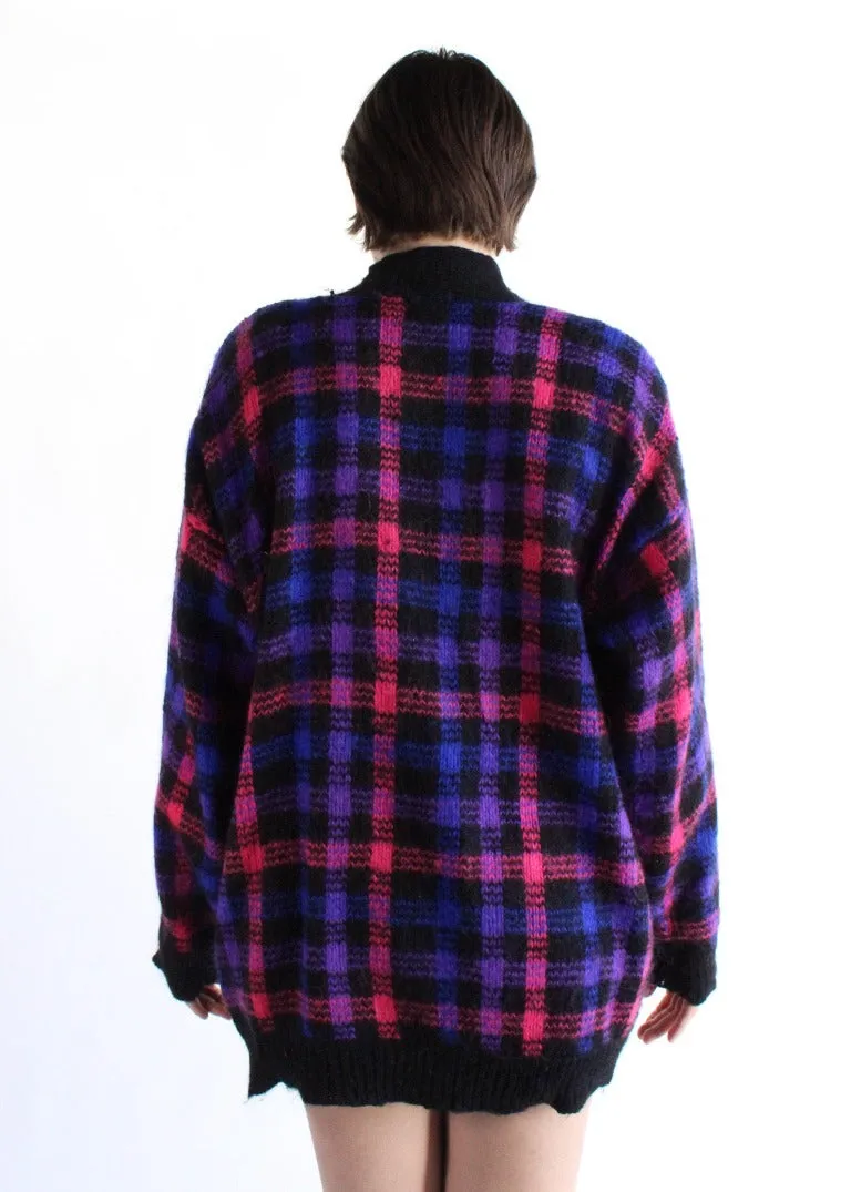 Vintage Plaid Cardigan S0580