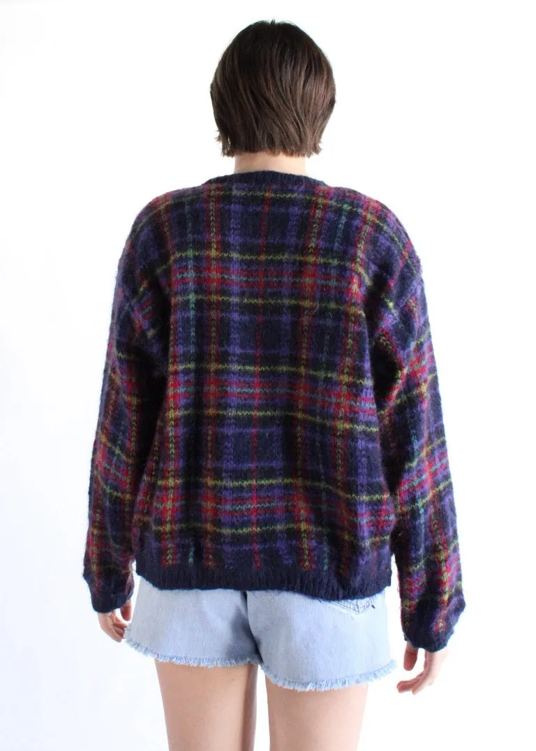 Vintage Plaid Cardigan S0662