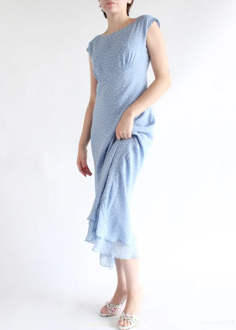 Vintage Polka Dot Dress D0218