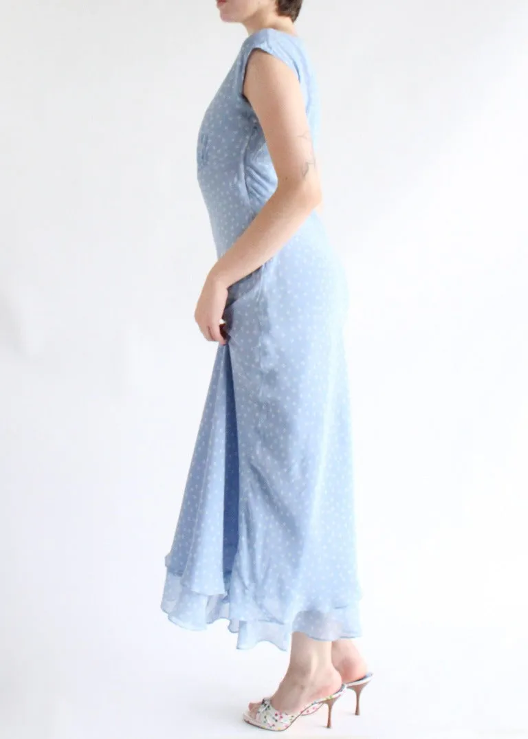 Vintage Polka Dot Dress D0218