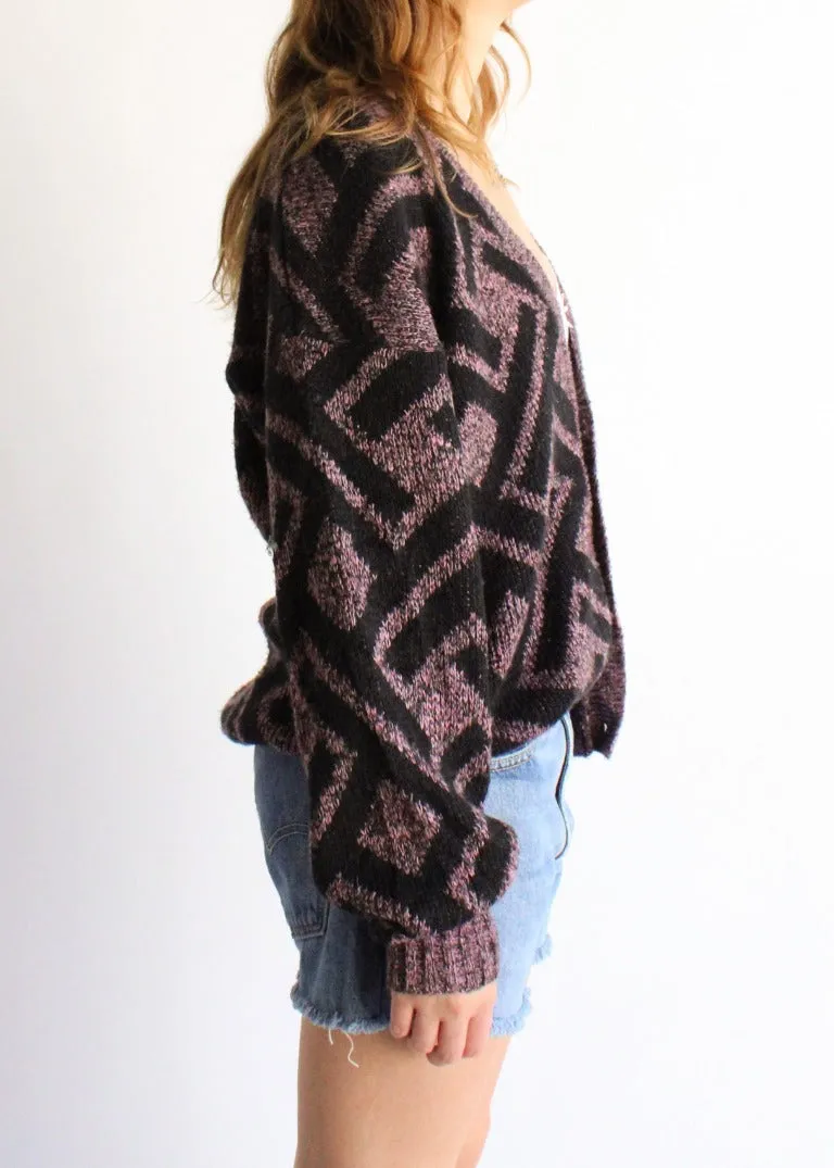 Vintage Printed Cardigan S0172