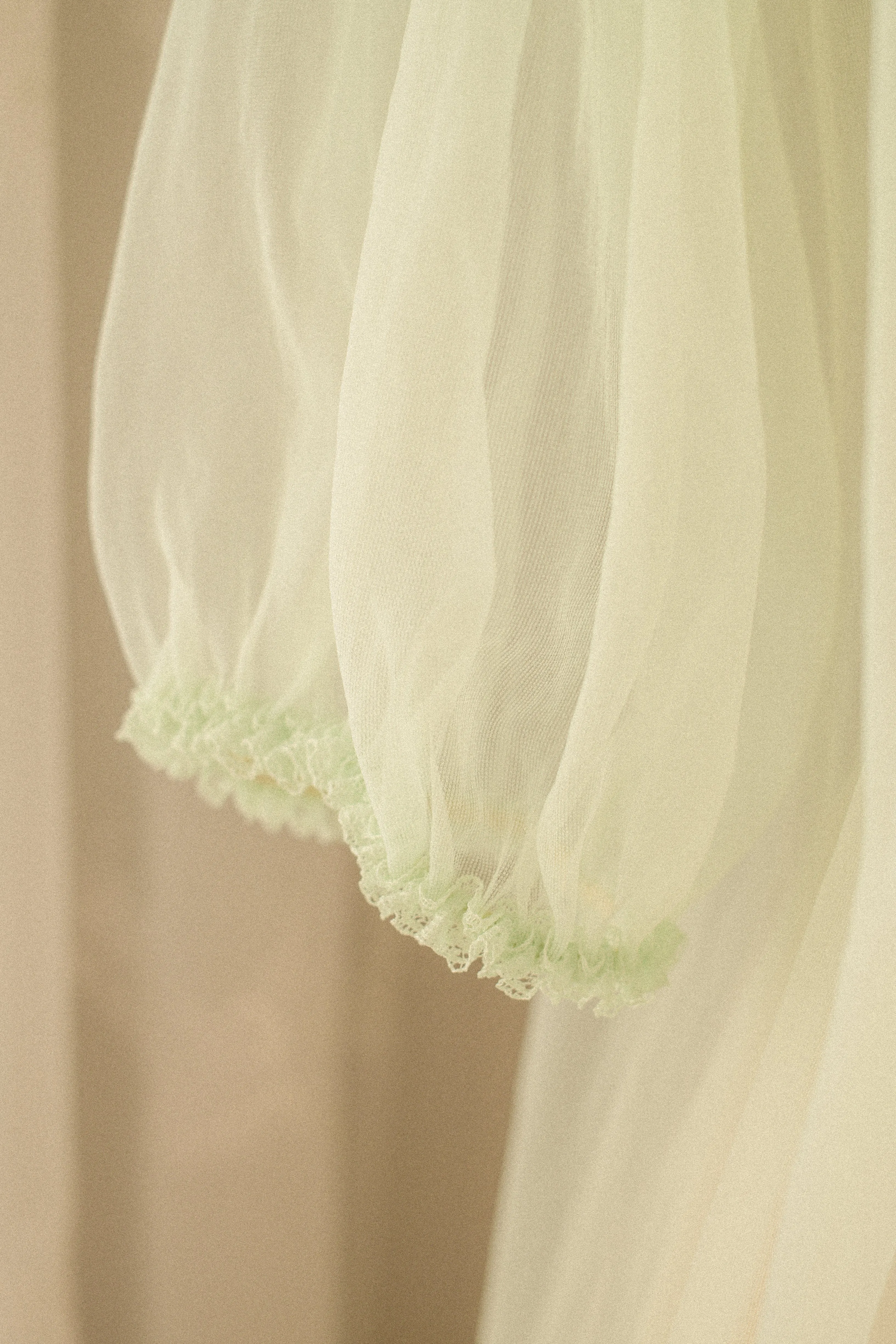 Vintage romantic sheer lace lingerie duster