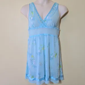 Vintage Victoria's Secret Sheer Babydoll Lingerie Slip Dress Nightie Coquette