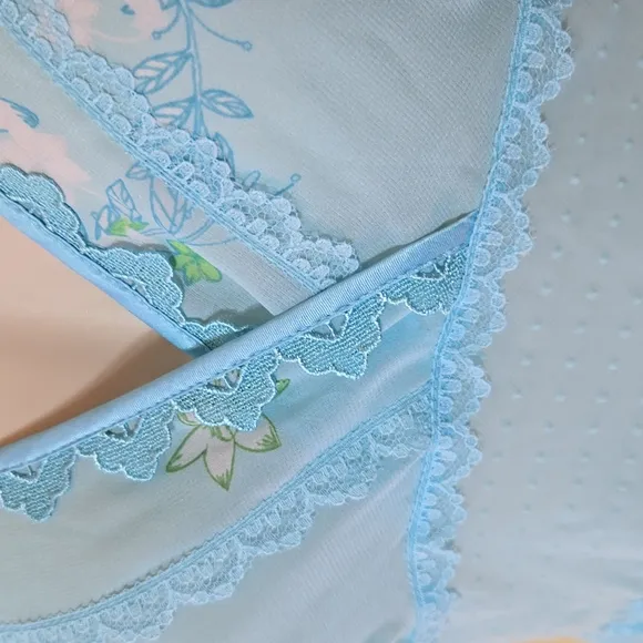 Vintage Victoria's Secret Sheer Babydoll Lingerie Slip Dress Nightie Coquette