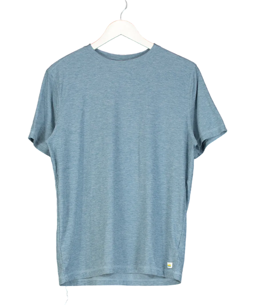 Vuori Blue Current Tech Tee Men's Performance Shirt UK M