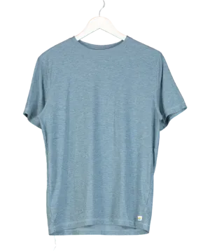Vuori Blue Current Tech Tee Men's Performance Shirt UK M