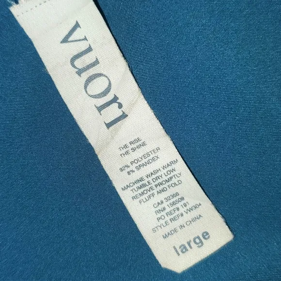 VUORI The Rise The Shine Blue Athletic Performance Shorts Women's‎ Size Large