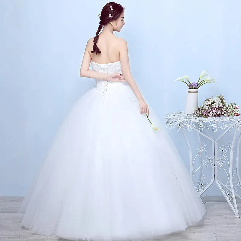 Wedding Guest Dresses: Ball Gown Women Wedding Dresses Tulle Bridal Gowns