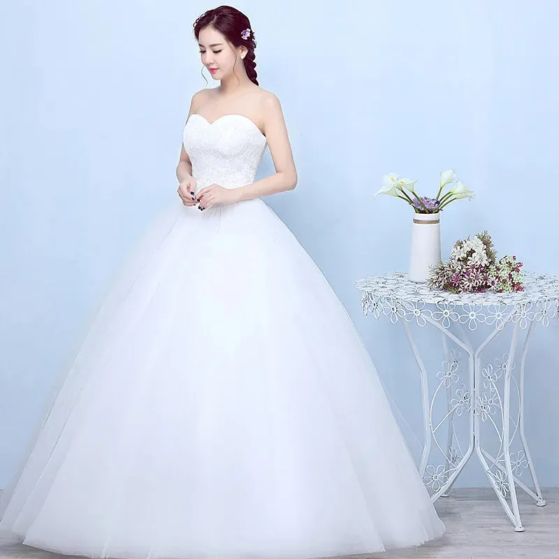 Wedding Guest Dresses: Ball Gown Women Wedding Dresses Tulle Bridal Gowns
