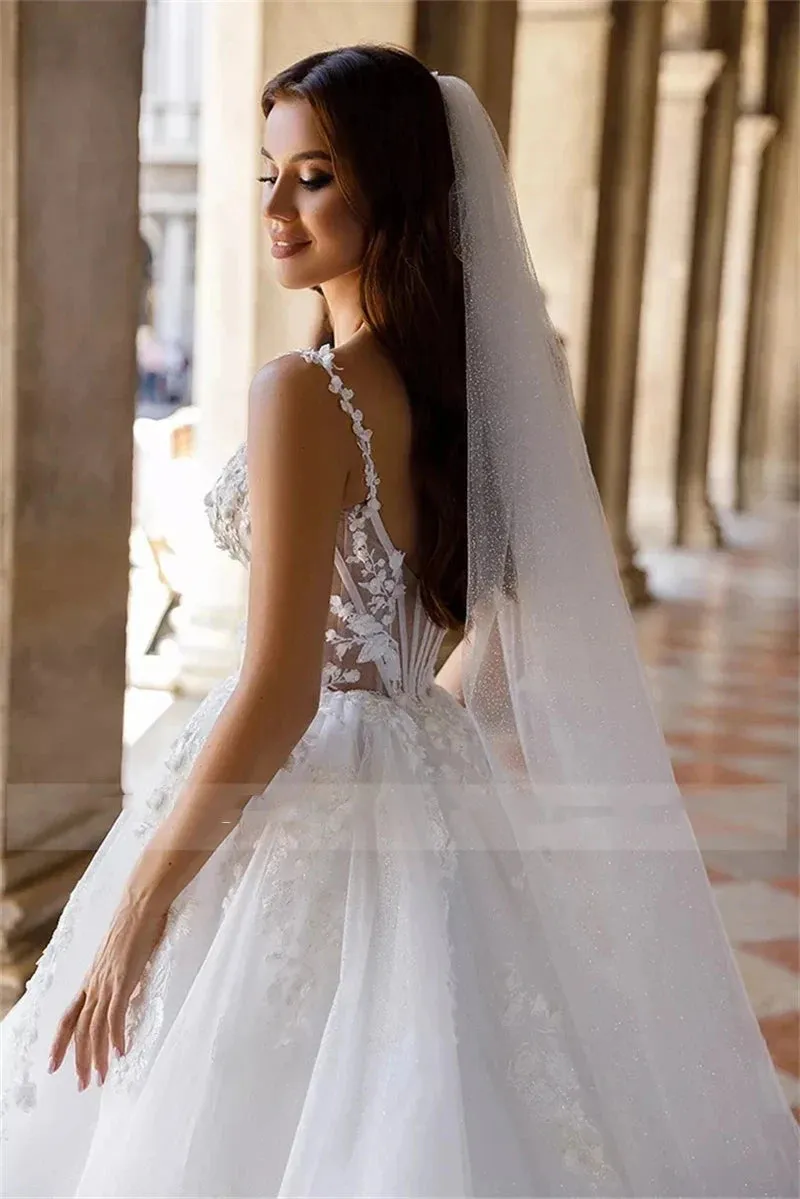 Wedding Guest Dresses: Sleeveless Fluffy Princess Style Mopping Wedding Dresses