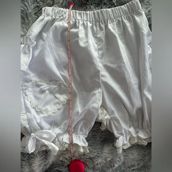 White Ruffled Coquette Rococo Bloomers