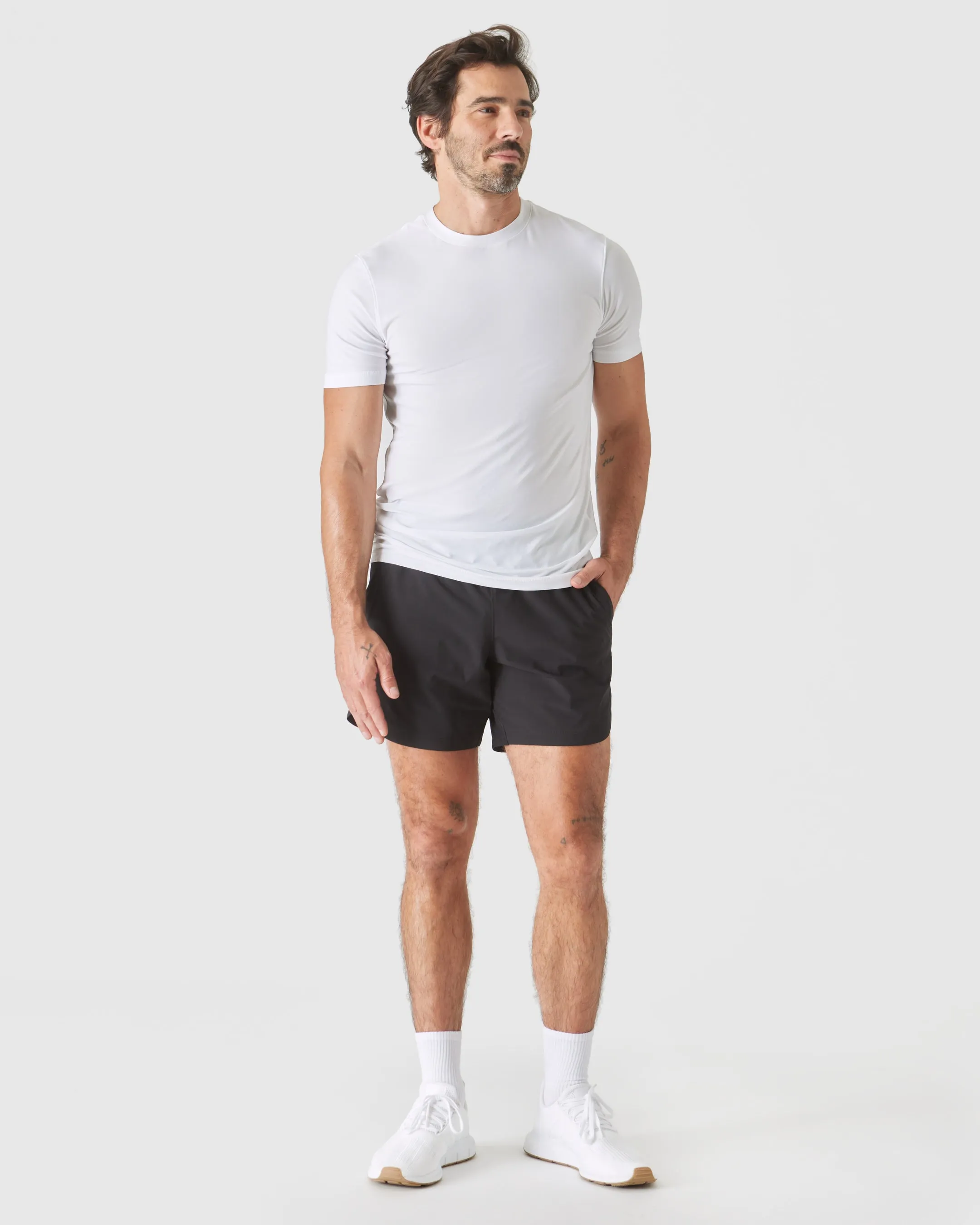 White Tall Active Crew Neck 2.0