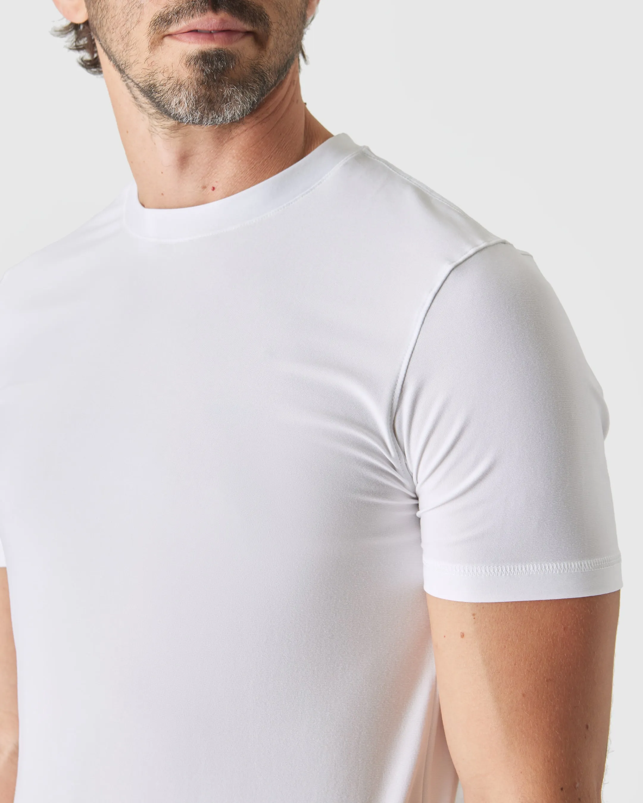 White Tall Active Crew Neck 2.0