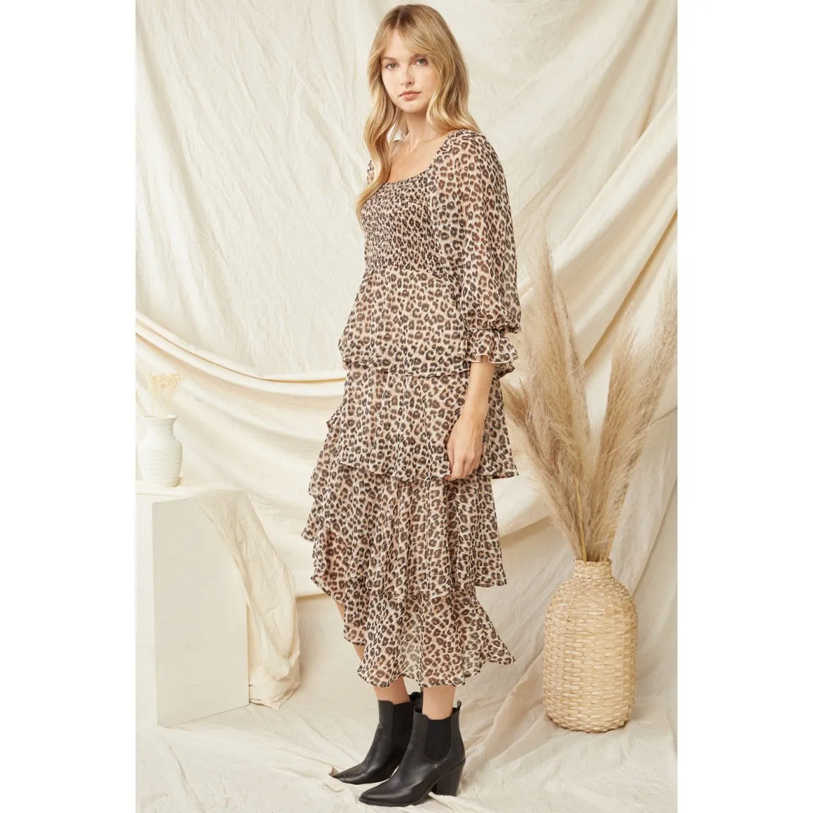 Wild Thing Midi Tierd Dress