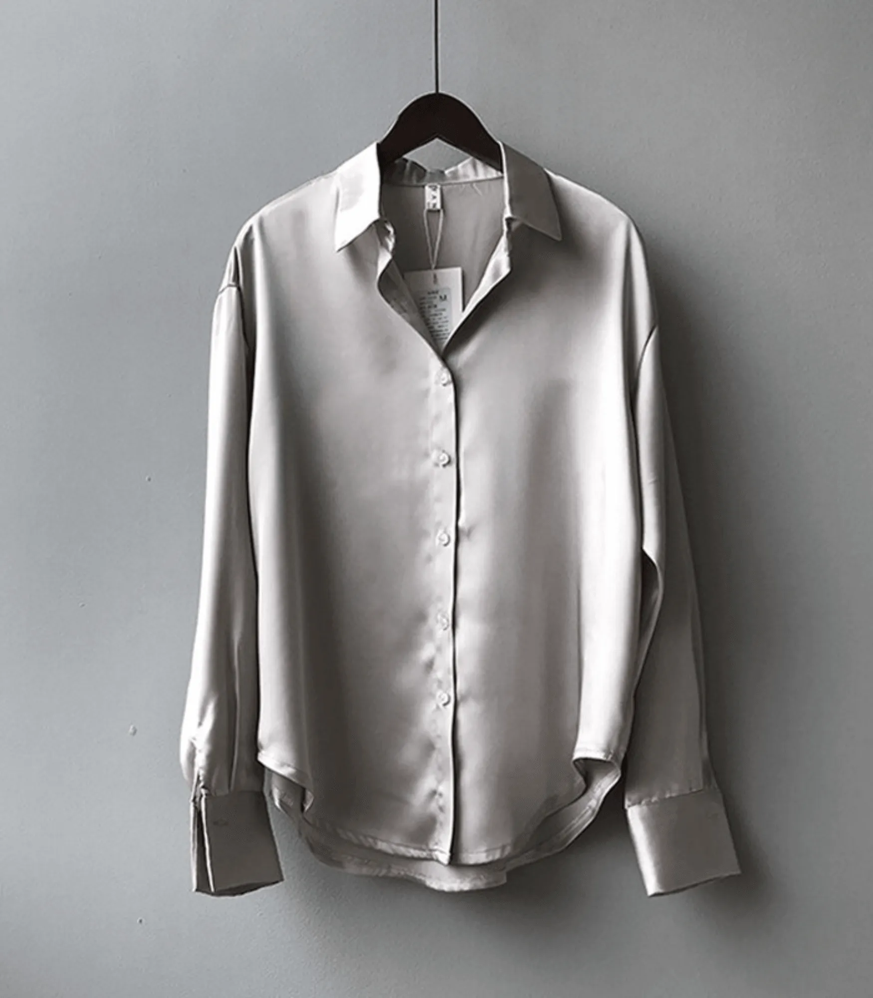 Wilma® | Buttoned Satin Silk Blouse