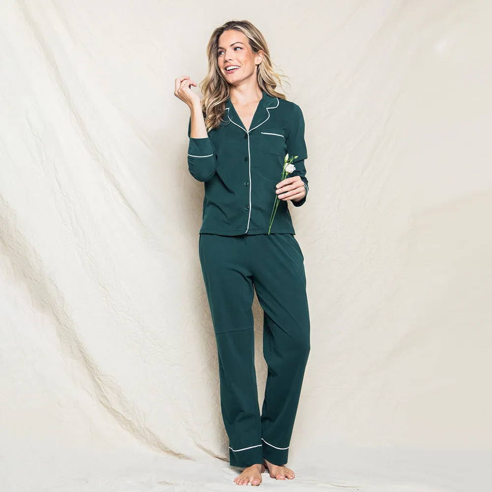 Woman's Pima Pyjama Set | Evergreen