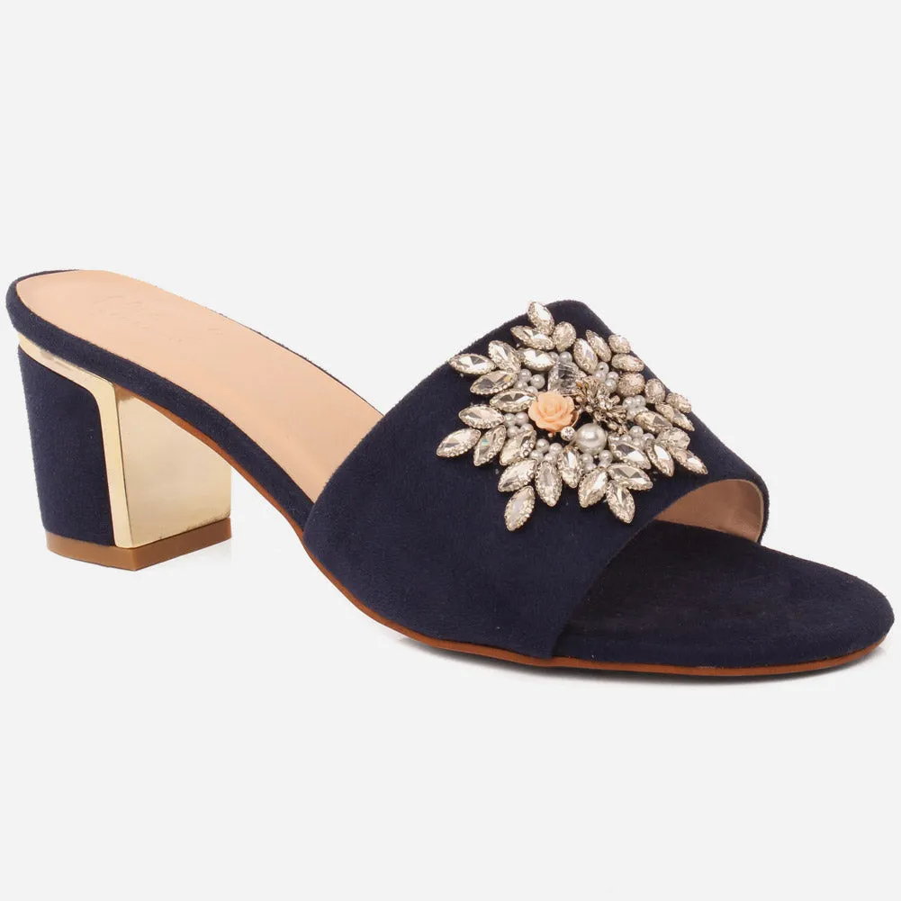 Women "Bea" Evergreen Block Heel Sandals