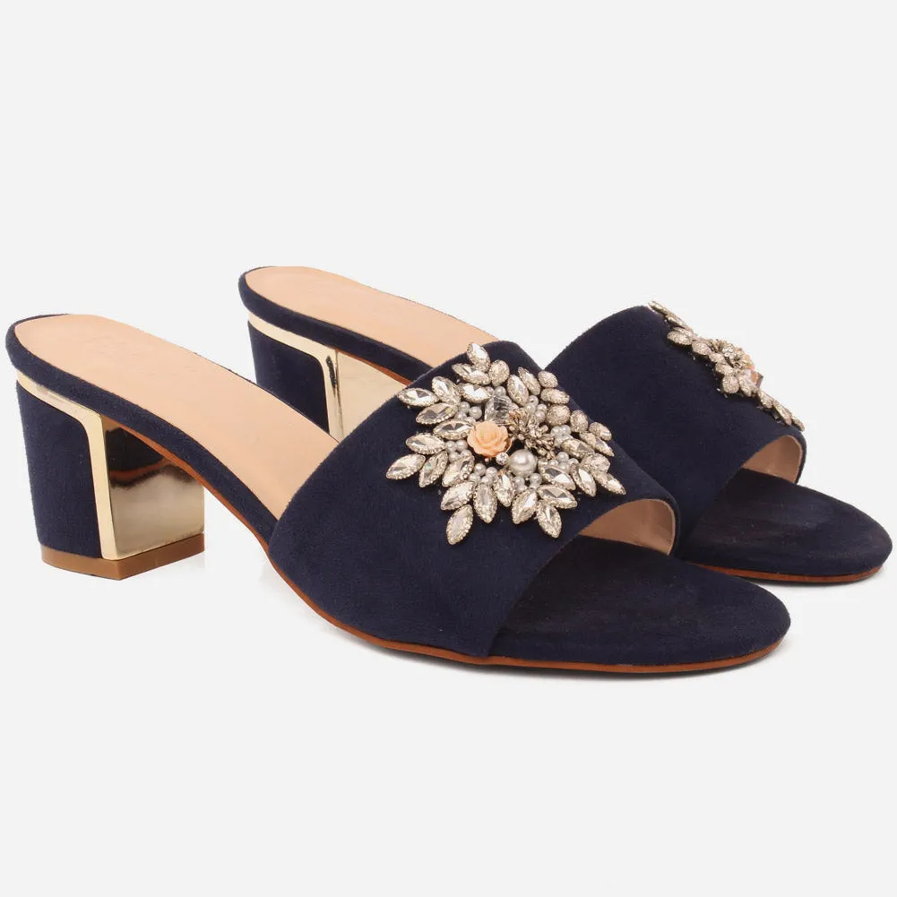 Women "Bea" Evergreen Block Heel Sandals