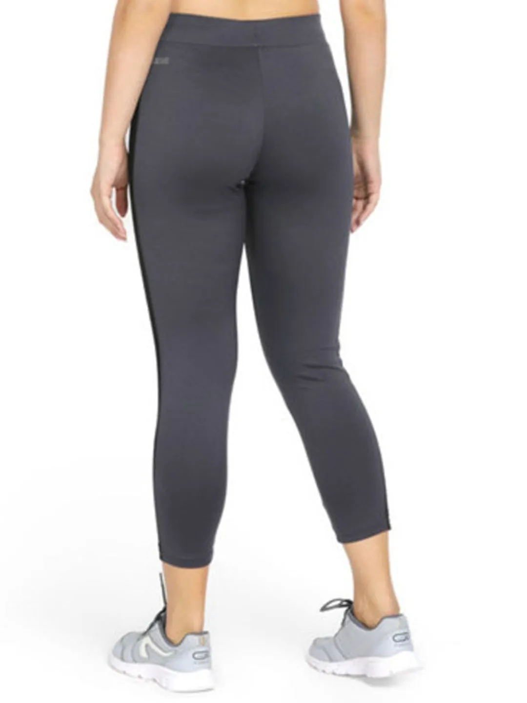 Women Steel Grey Solid Ankle Length Tights - RAD INTENSE TRACK-STG