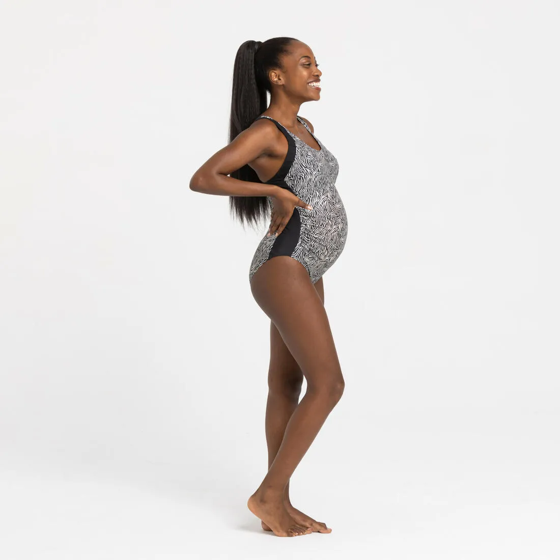 Women’s 1-piece Maternity Swimsuit Emy Zeb Black