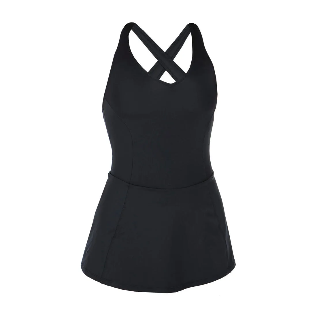 Women's 1-piece Swimsuit Skirt Pearl Black