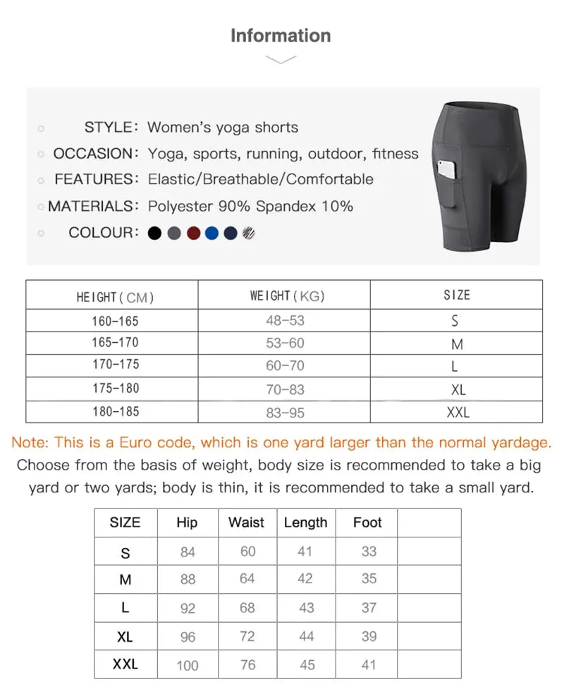 Women's High Waist Yoga Shorts for Workout and Gym