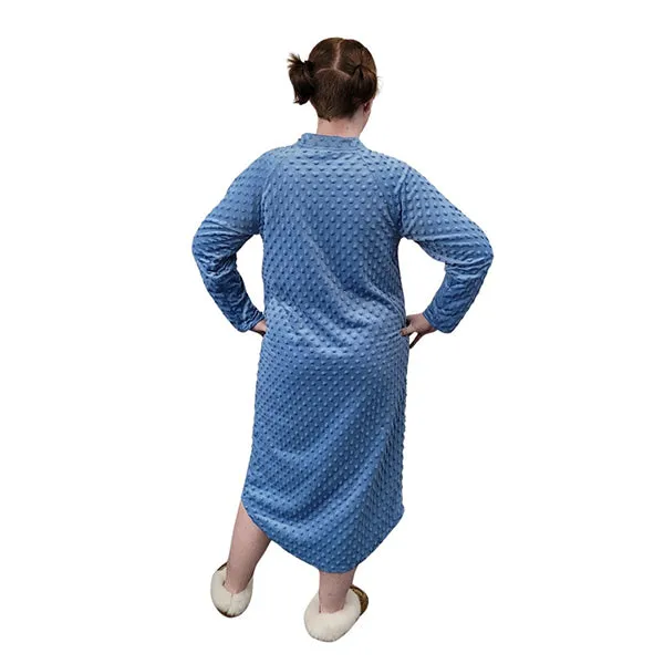 WOMEN'S NIGHTGOWN WHISPER BUBBLE DENIM BLUE
