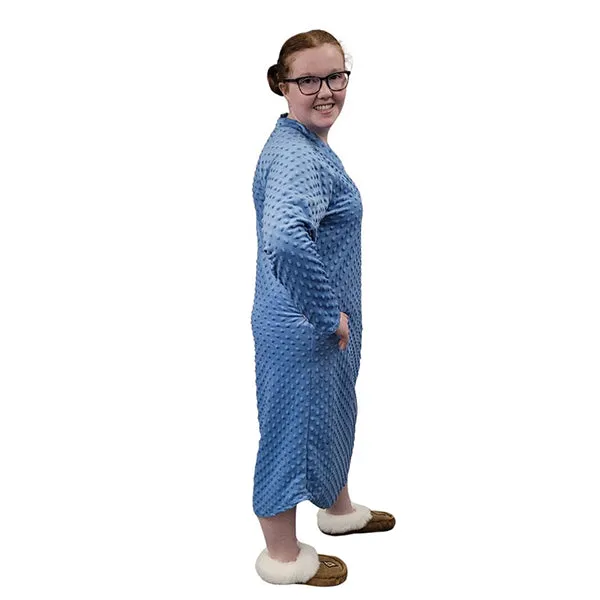 WOMEN'S NIGHTGOWN WHISPER BUBBLE DENIM BLUE