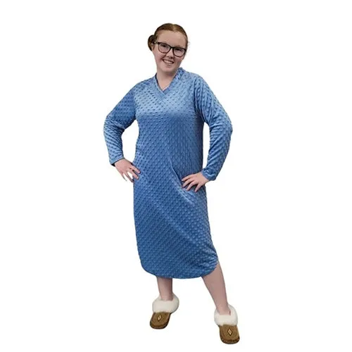 WOMEN'S NIGHTGOWN WHISPER BUBBLE DENIM BLUE