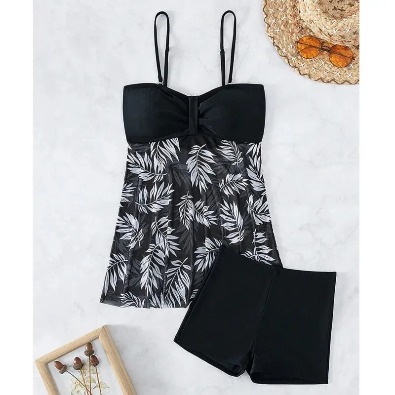 Women's Print Tankini Set for Summer