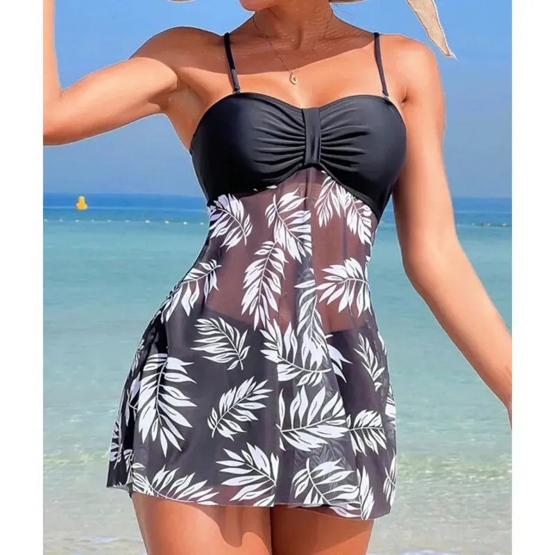 Women's Print Tankini Set for Summer
